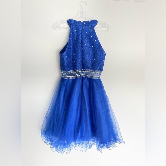 Royal Blue Sparkle Formal Dress - Picture 4 of 6